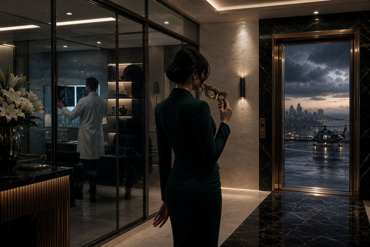 A Beauty with Multiple Masks - Billionaire Books story mood artwork