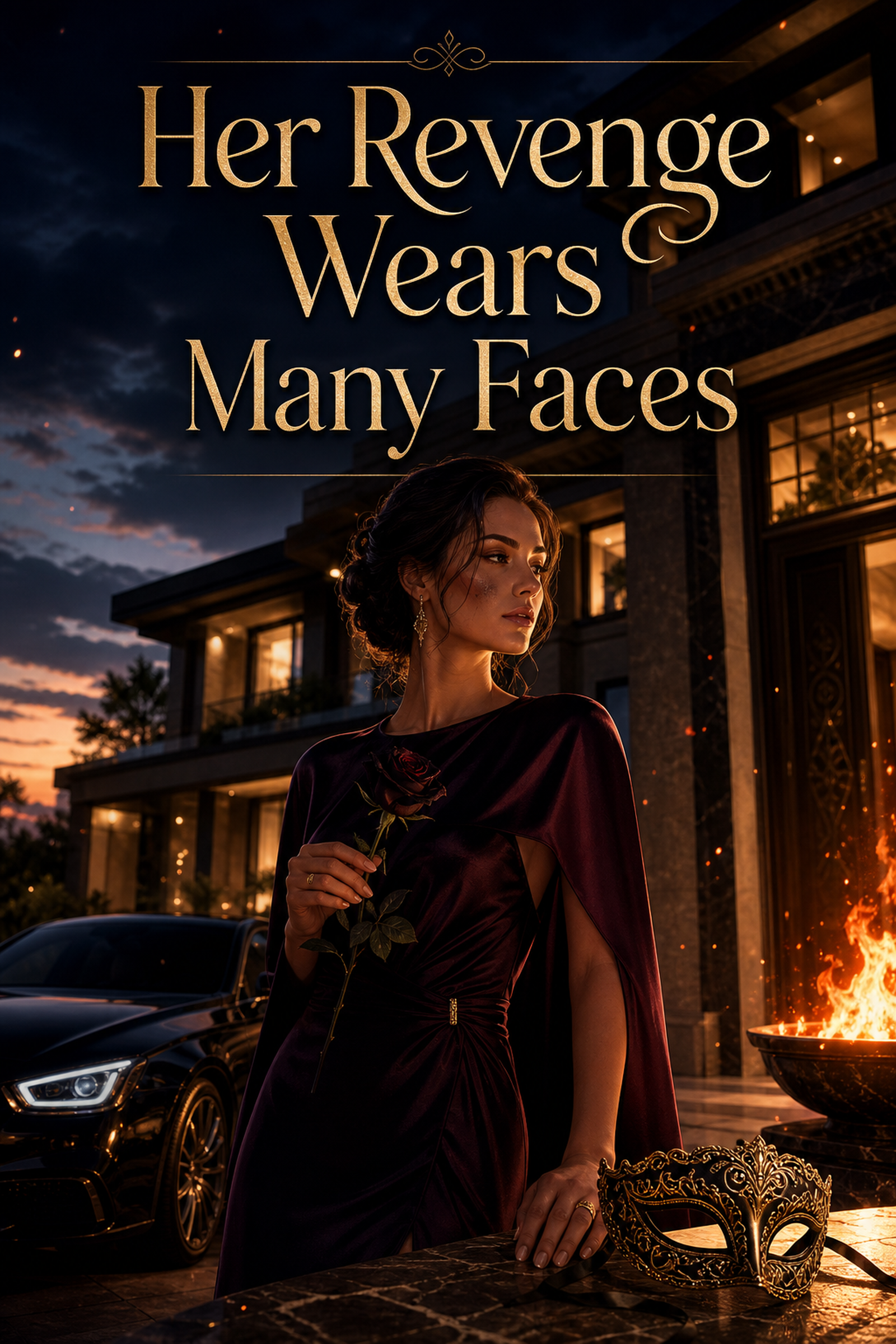 Her Revenge Wears Many Faces ebook cover
